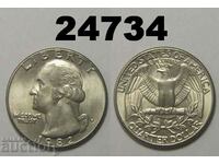 SUA 1/4 dolar 1982 D UNC