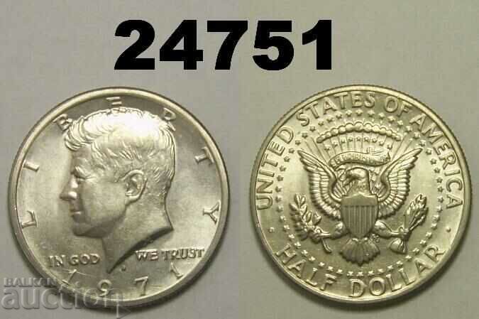 1/2 dolar american 1971 D