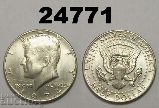 1/2 dolar american 1974