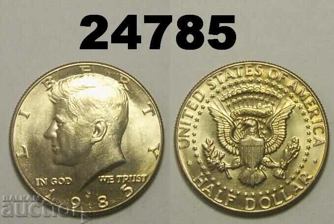 1/2 dolar SUA 1985 P