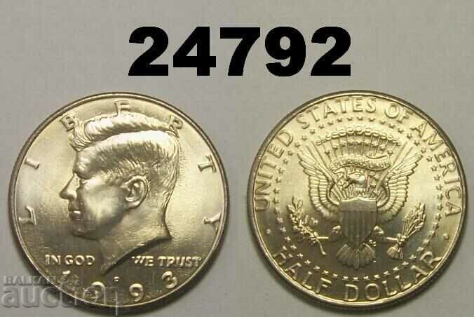 1/2 dolar SUA 1993 P
