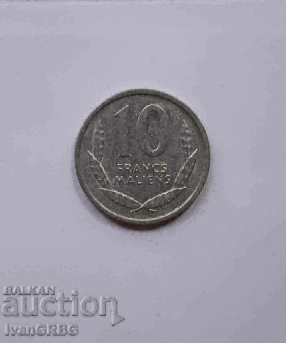 10 francs 1961 Mali African coin