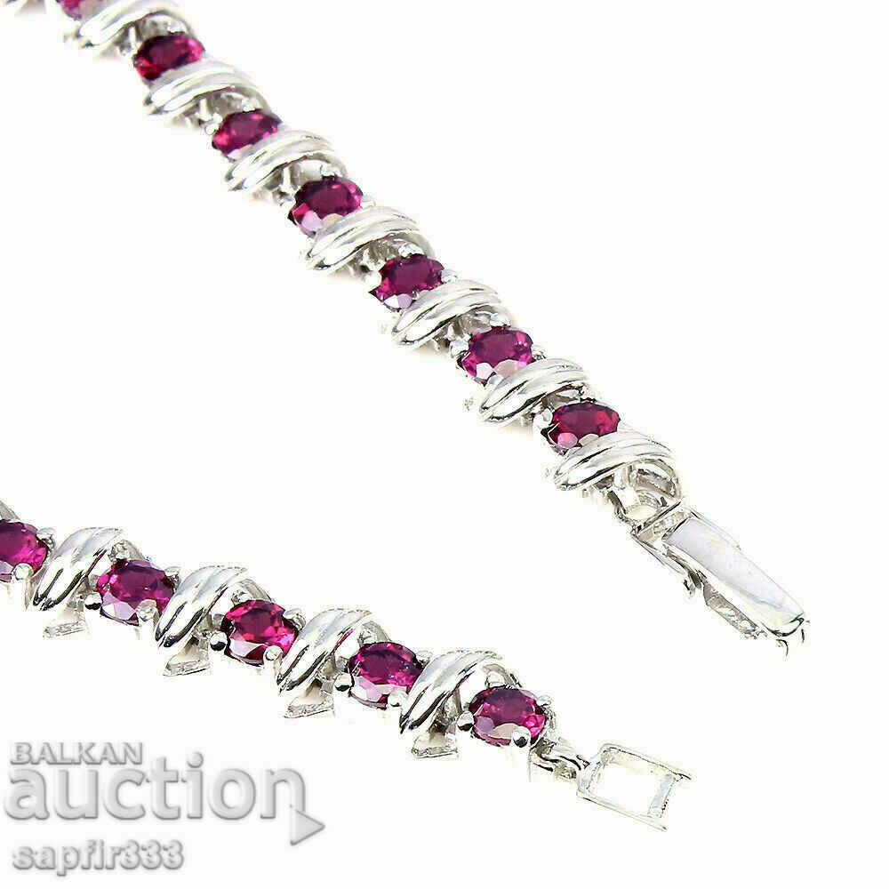 Auction FINE SPIRAL BRACELET RHODOLITE - GARNETS UNISEX Auction FINE SPIRAL BRACELET RHODOLITE - GARNETS UNISEX
