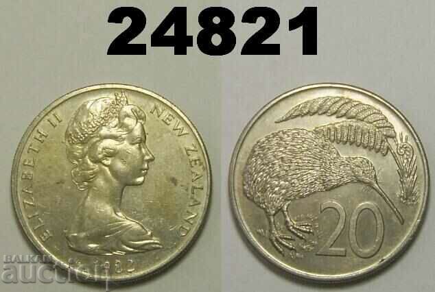 Нова Зеландия 20 цента 1982