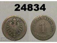 Germany 1 Pfennig 1874 C