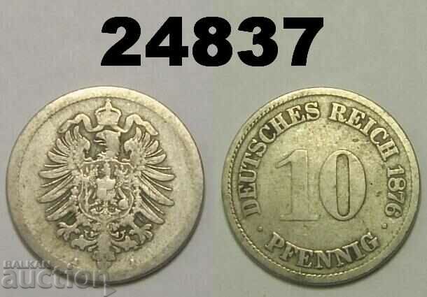 Germany 10 Pfennig 1876 A