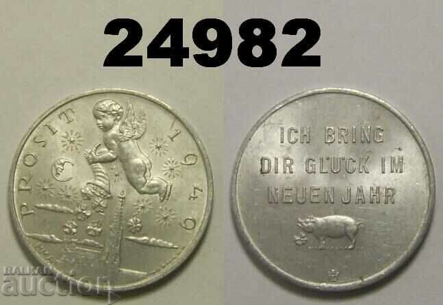 Австрия 1949 Prosit - новогодишен жетон