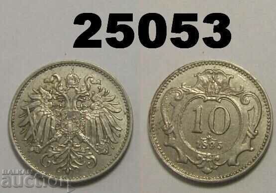 Austria 10 chelery 1895