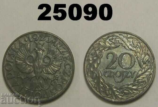 Polonia 20 groszy 1923 zinc
