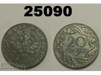 Полша 20 гроша 1923 цинк