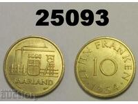 Saarland 10 franci 1954