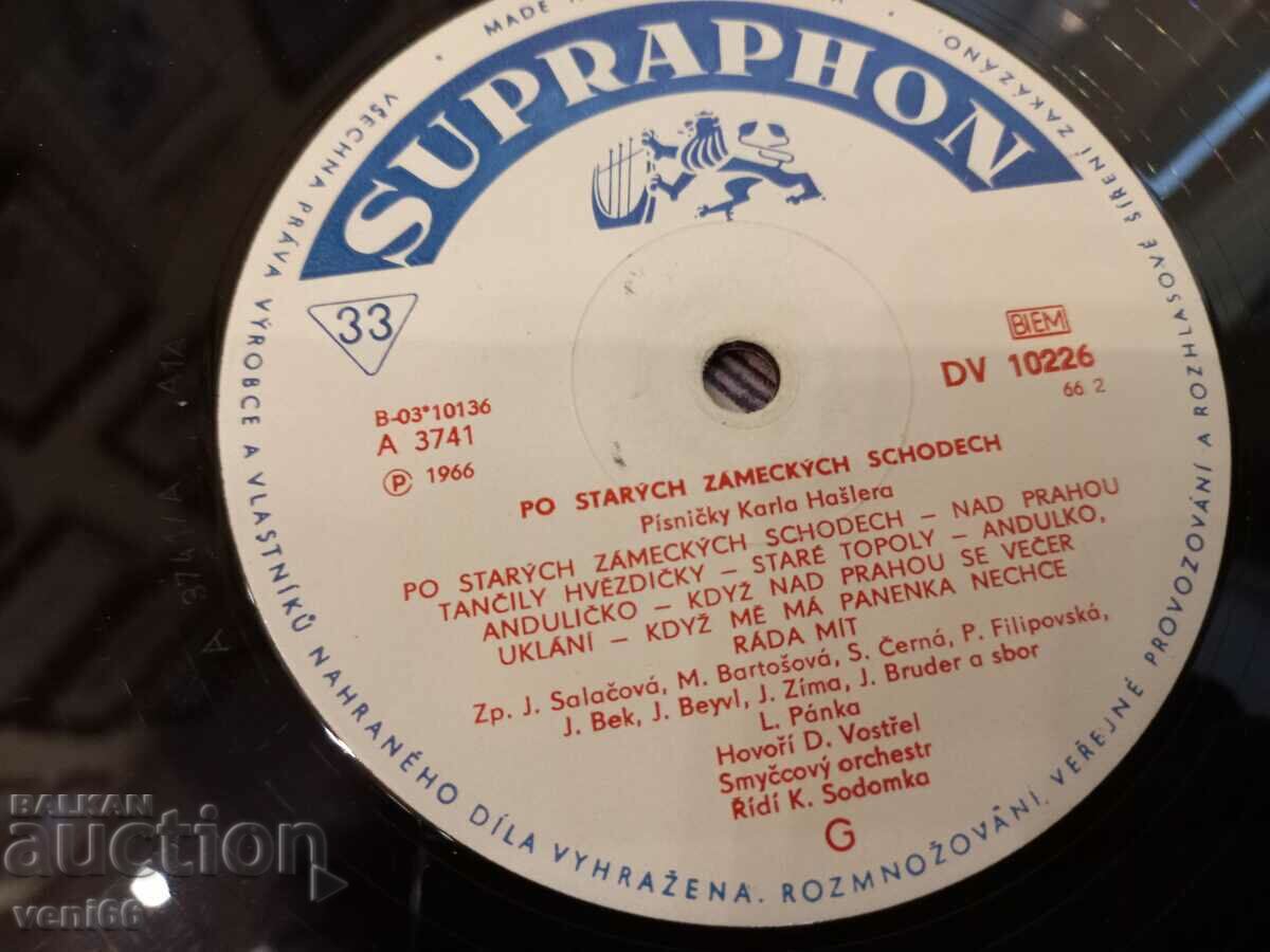 Auction Gramophone record - Czech hits Auction Gramophone record - Czech hits
