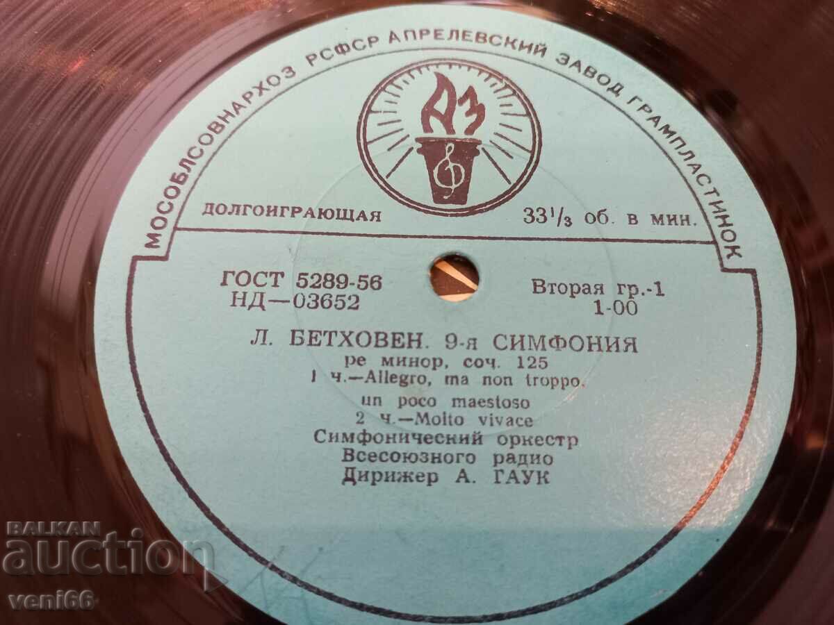 Auction Gramophone record - Brahms Auction Gramophone record - Brahms