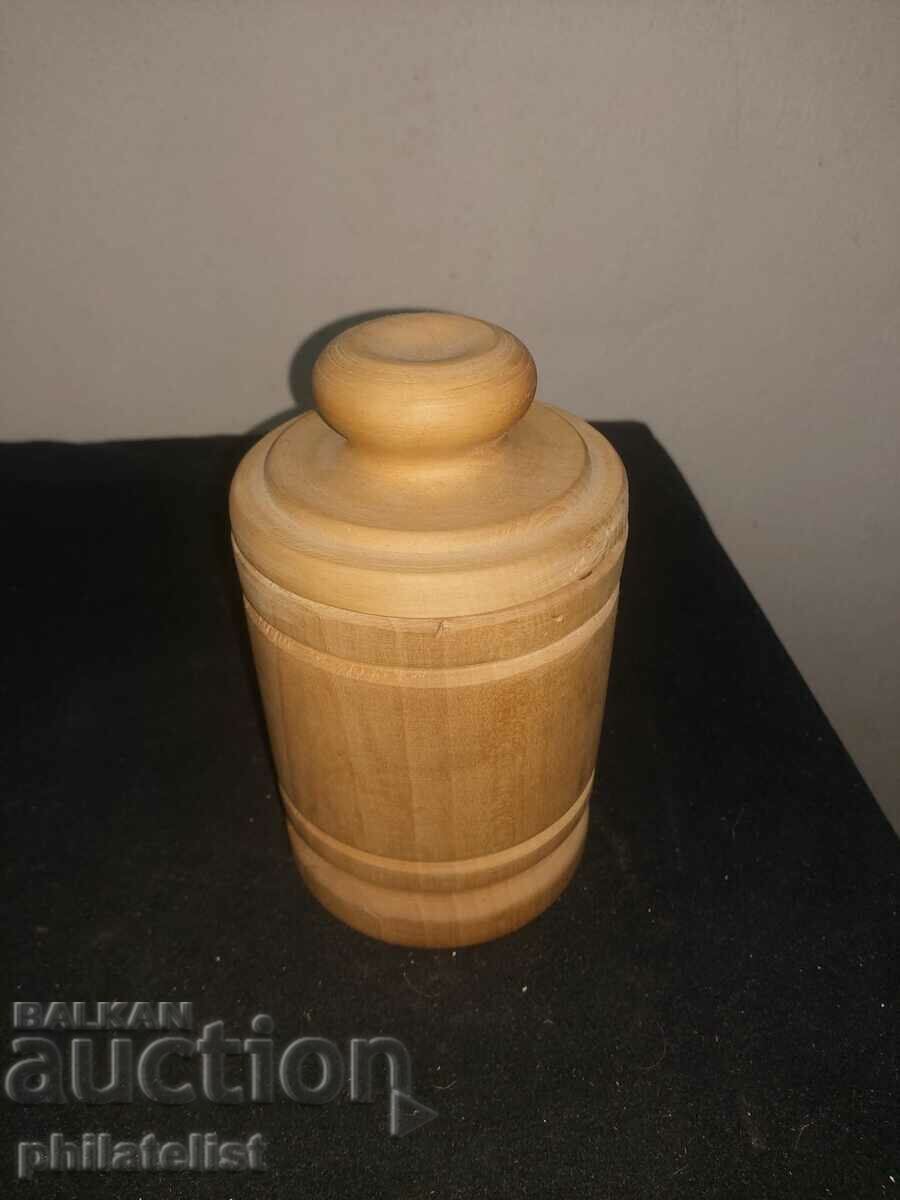 A wooden vessel!