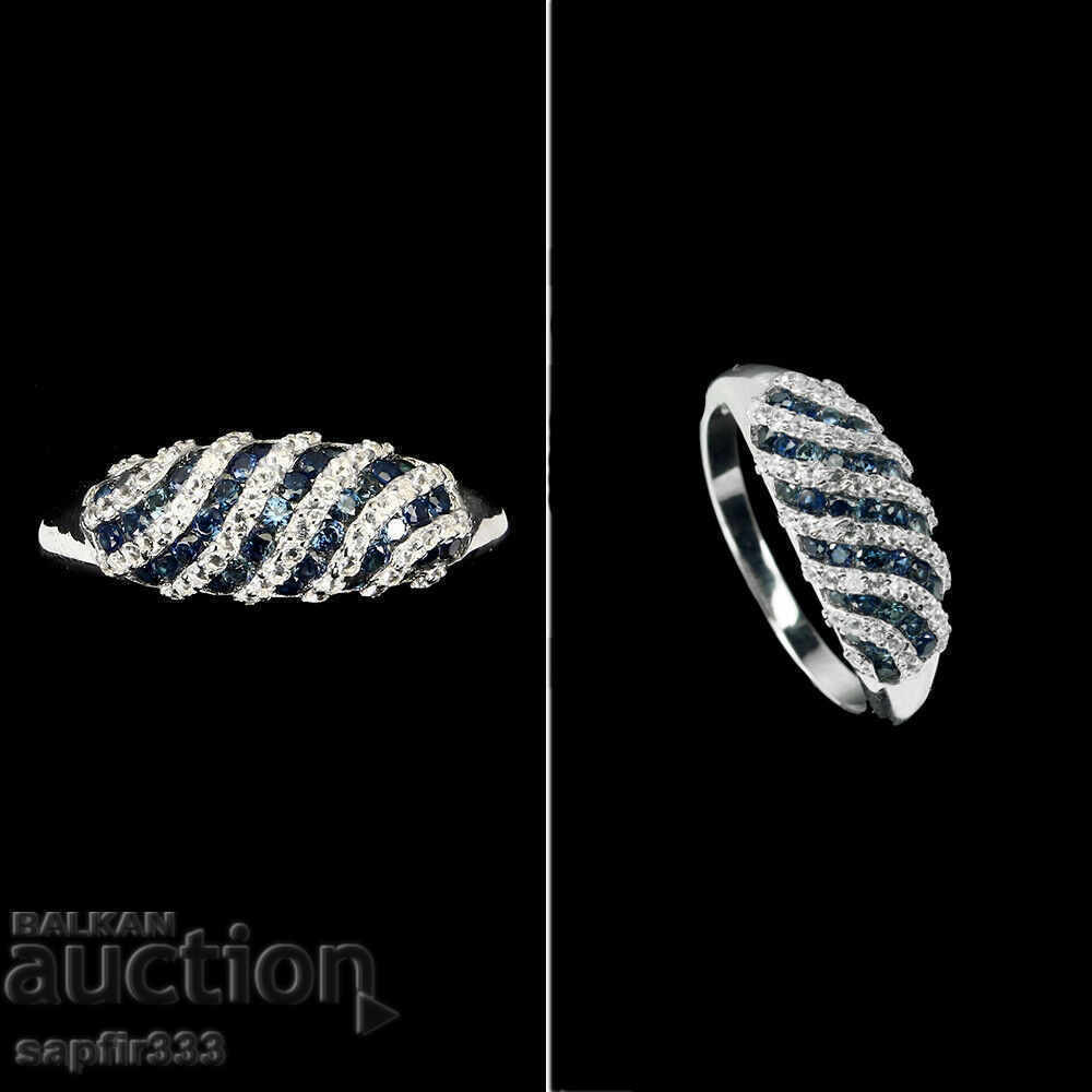 DESIGNER RING WITH NATURAL SAPPHYRES AND TOPAS with price 372.00 BGN | € 190.20 DESIGNER RING WITH NATURAL SAPPHYRES AND TOPAS with price 372.00 BGN | € 190.20