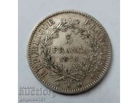 5 франка сребро Франция 1875 A  - сребърна монета #248