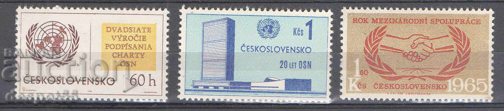 1965. Czechoslovakia. UN - International Cooperation.