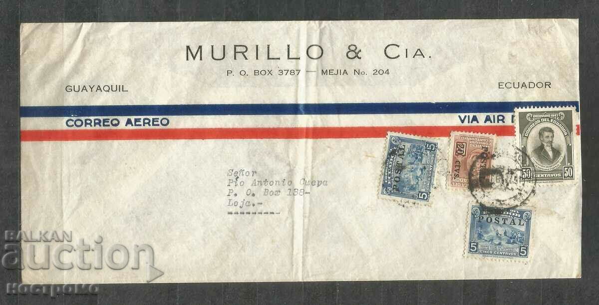 Commercial envelope Ecuador - A 497