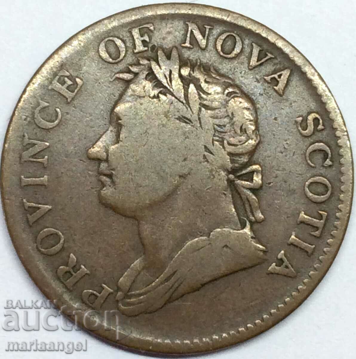 Canada 1/2 Penny 1832 Nova Scotia George IV Token