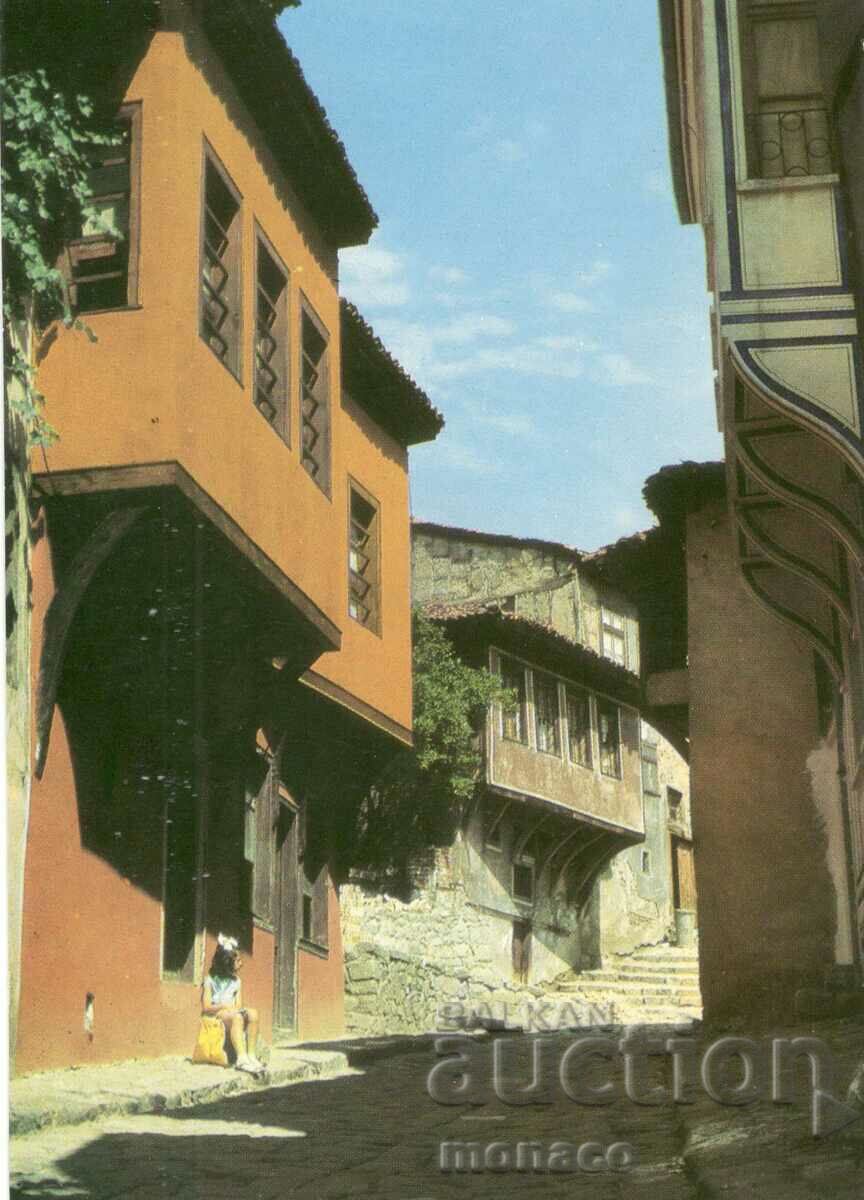 Стара картичка - Пловдив, Стари къщи