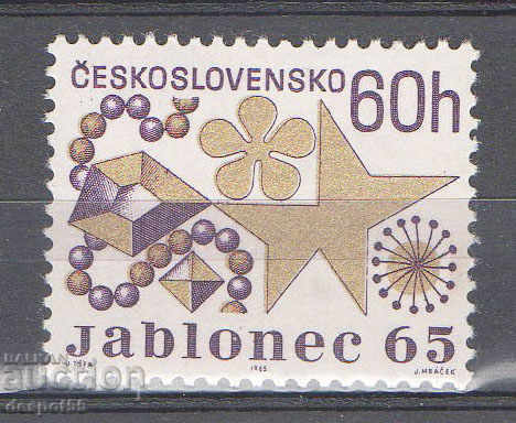 1965. Cehoslovacia. Expoziția internațională „Jablonec 1965”.