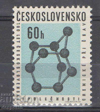 1966. Cehoslovacia. 100 de ani de la Czech Chemical Society.