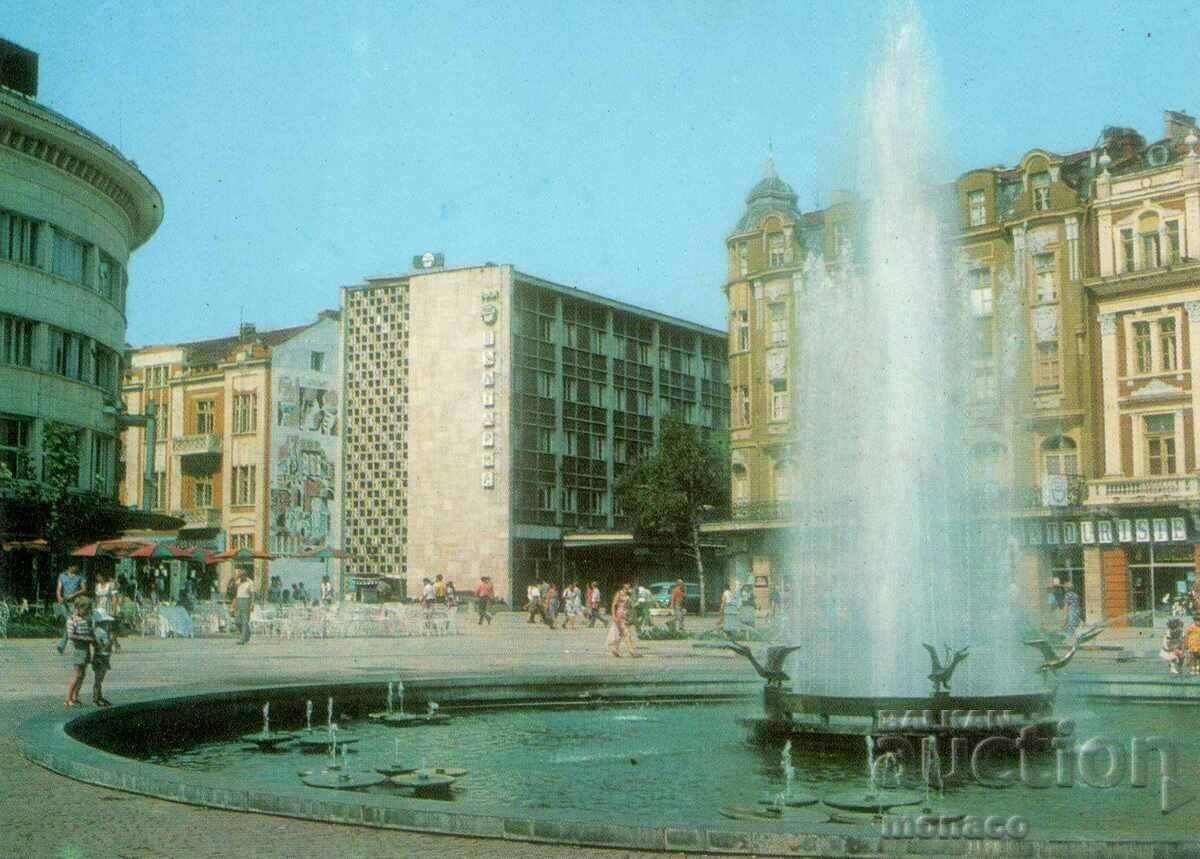 Стара картичка - Пловдив, Фонтанът