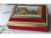 Vintage tin box for trinkets, candies