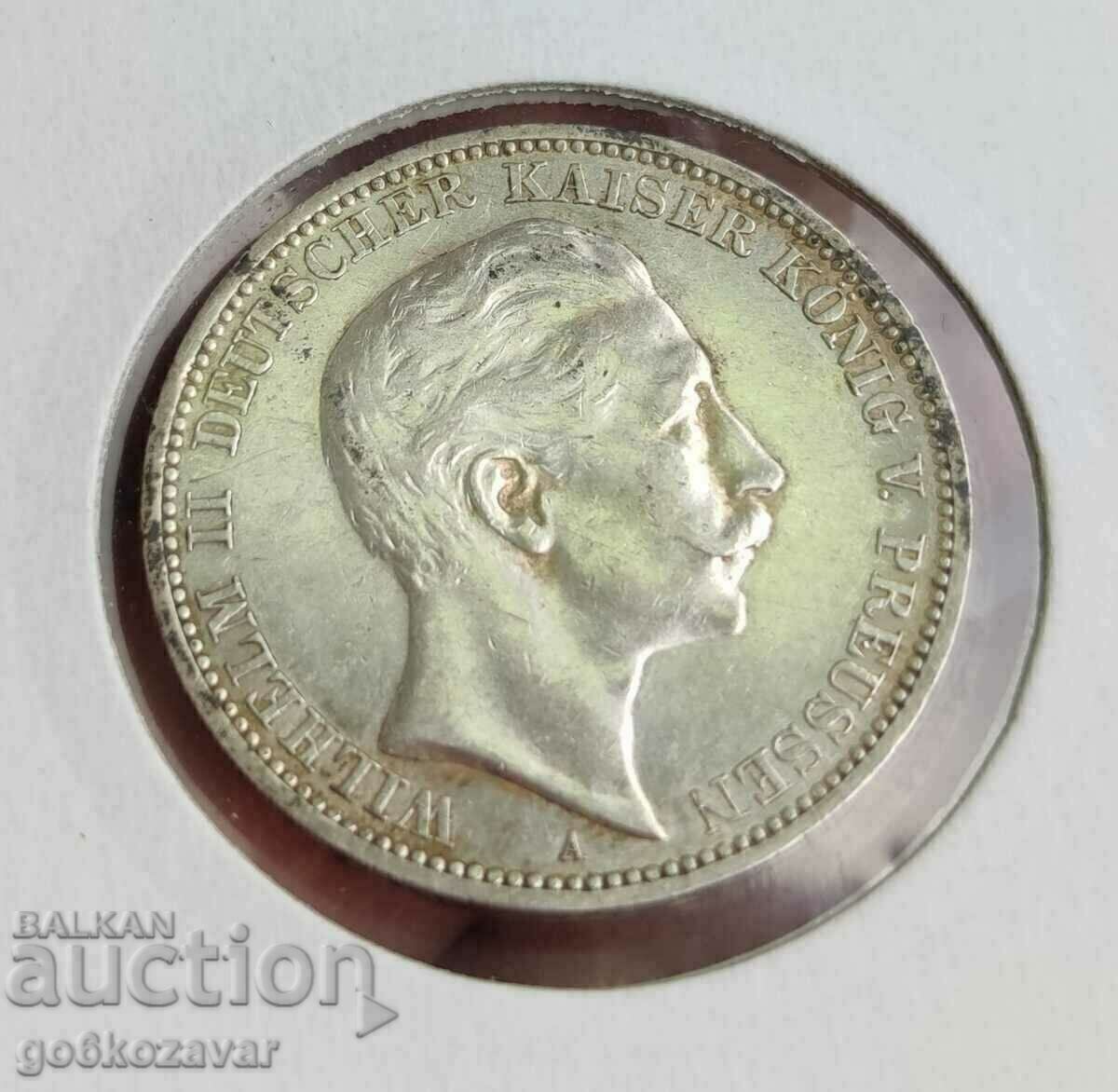 Delivery of Germany Prussia 3 marks 1912 Silver top coin! Delivery of Germany Prussia 3 marks 1912 Silver top coin!