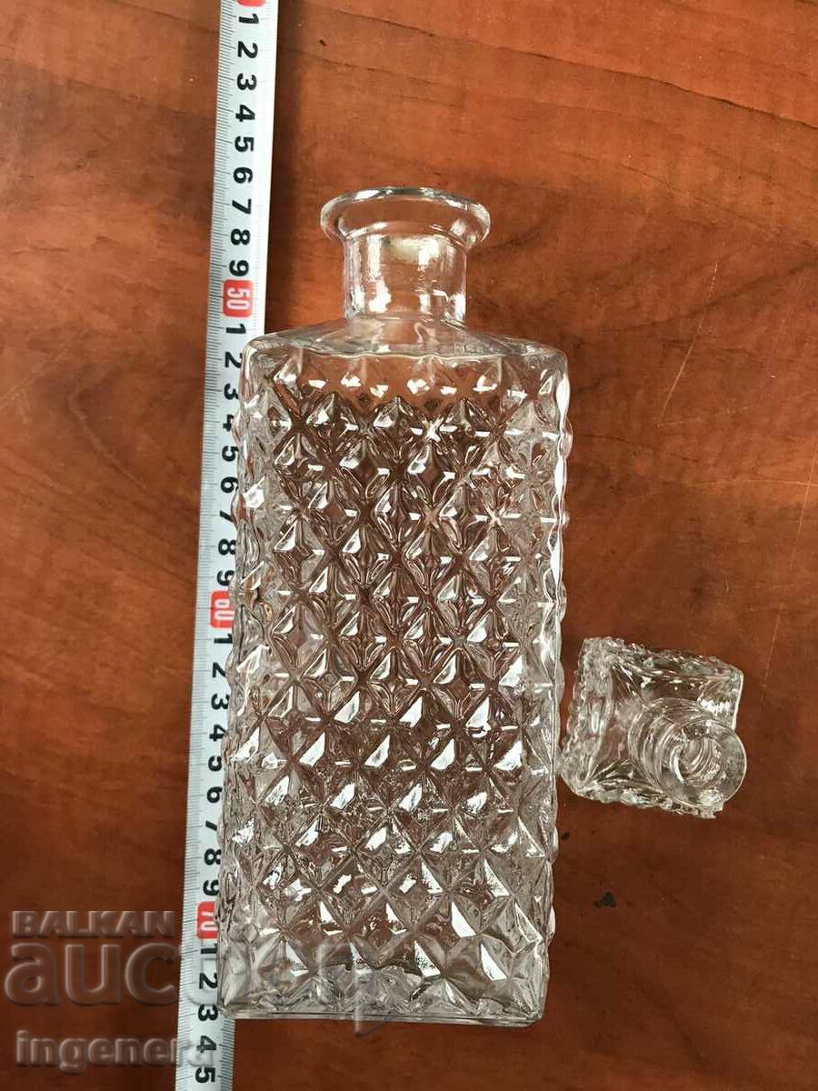 Delivery of CARAFE THICK EMBOSSED GLASS BOTTLE FOR BRANDY Delivery of CARAFE THICK EMBOSSED GLASS BOTTLE FOR BRANDY