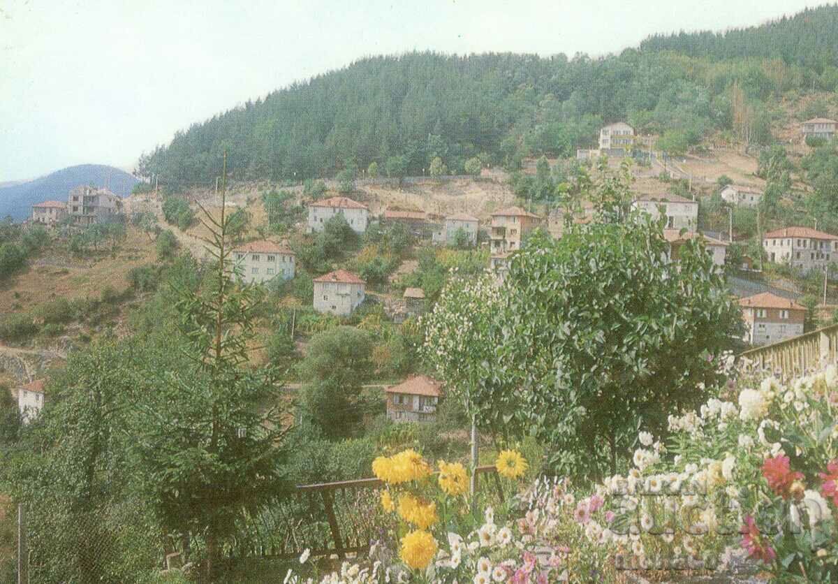 Old postcard - village of Slaveino, Plovdiv region