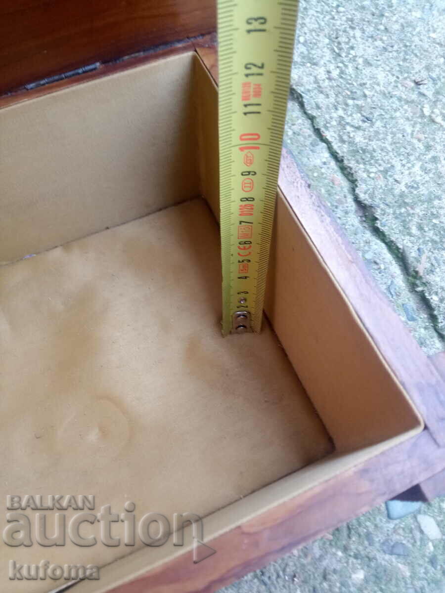 Αντίκες ξύλινο κουτί κοσμήματα - 7