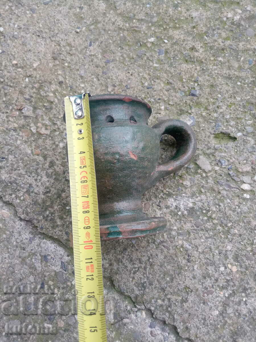 An old ceramic candela - 5 An old ceramic candela - 5