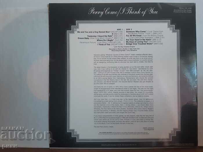 Perry Como – I Think Of You 1971 with price 25.00 BGN | € 12.78 Perry Como – I Think Of You 1971 with price 25.00 BGN | € 12.78