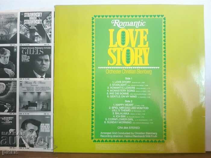 Orchestra Christian Steinberg ‎– Romantic Love Story 1971 cu preț 20.00 BGN | € 10.23