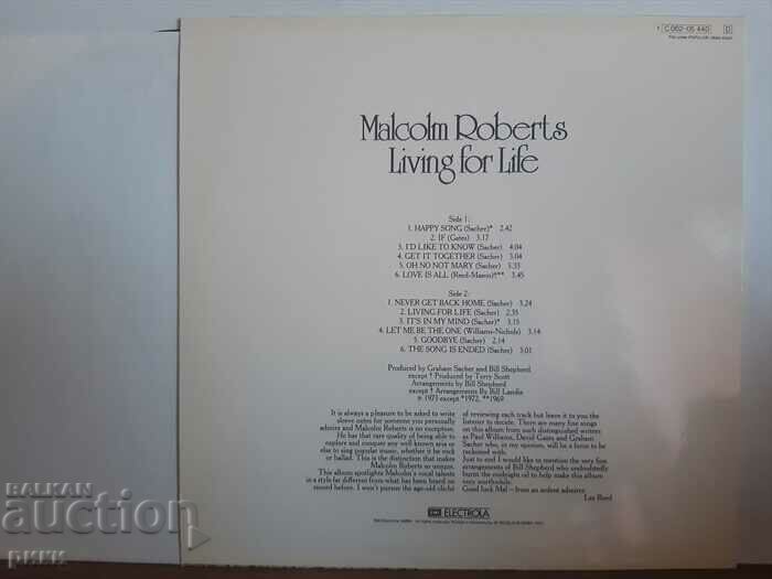 Malcolm Roberts – Living For Life with price 33.00 BGN | € 16.87 Malcolm Roberts – Living For Life with price 33.00 BGN | € 16.87