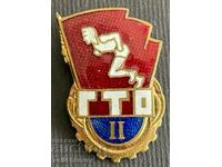 34696 USSR badge GTO Ready for work and defense 2 class enamel 60-