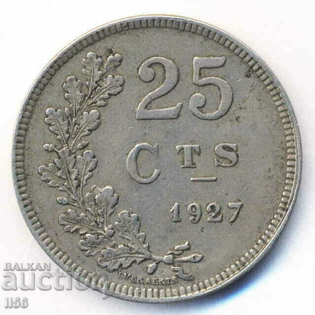 Luxemburg - 25 de cenți 1927