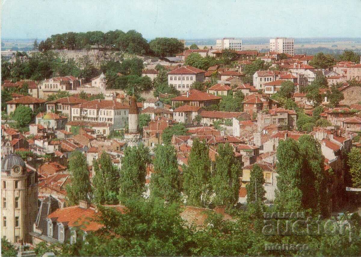 Old card - Plovdiv, View