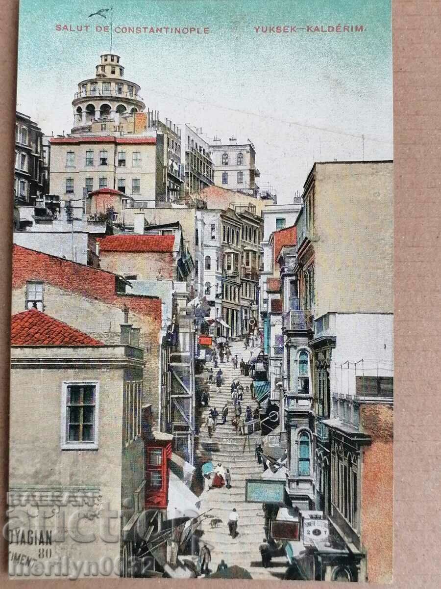 Стара пощенска картичка Константинопол Истанбул