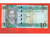 SUDANUL DE SUD SOUTH SUDAN 10 VERZI - emisiune 2016 NOUĂ UNC