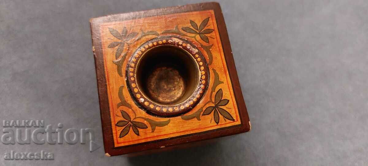 Small wooden candle holder - 5 Small wooden candle holder - 5