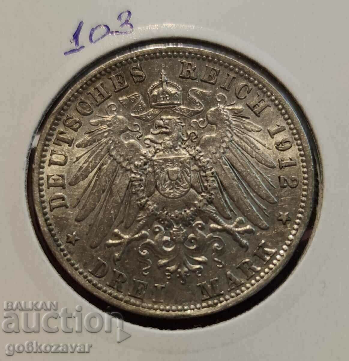 Delivery of Germany Bavaria 3 stamps 1912 Silver Collection! Delivery of Germany Bavaria 3 stamps 1912 Silver Collection!