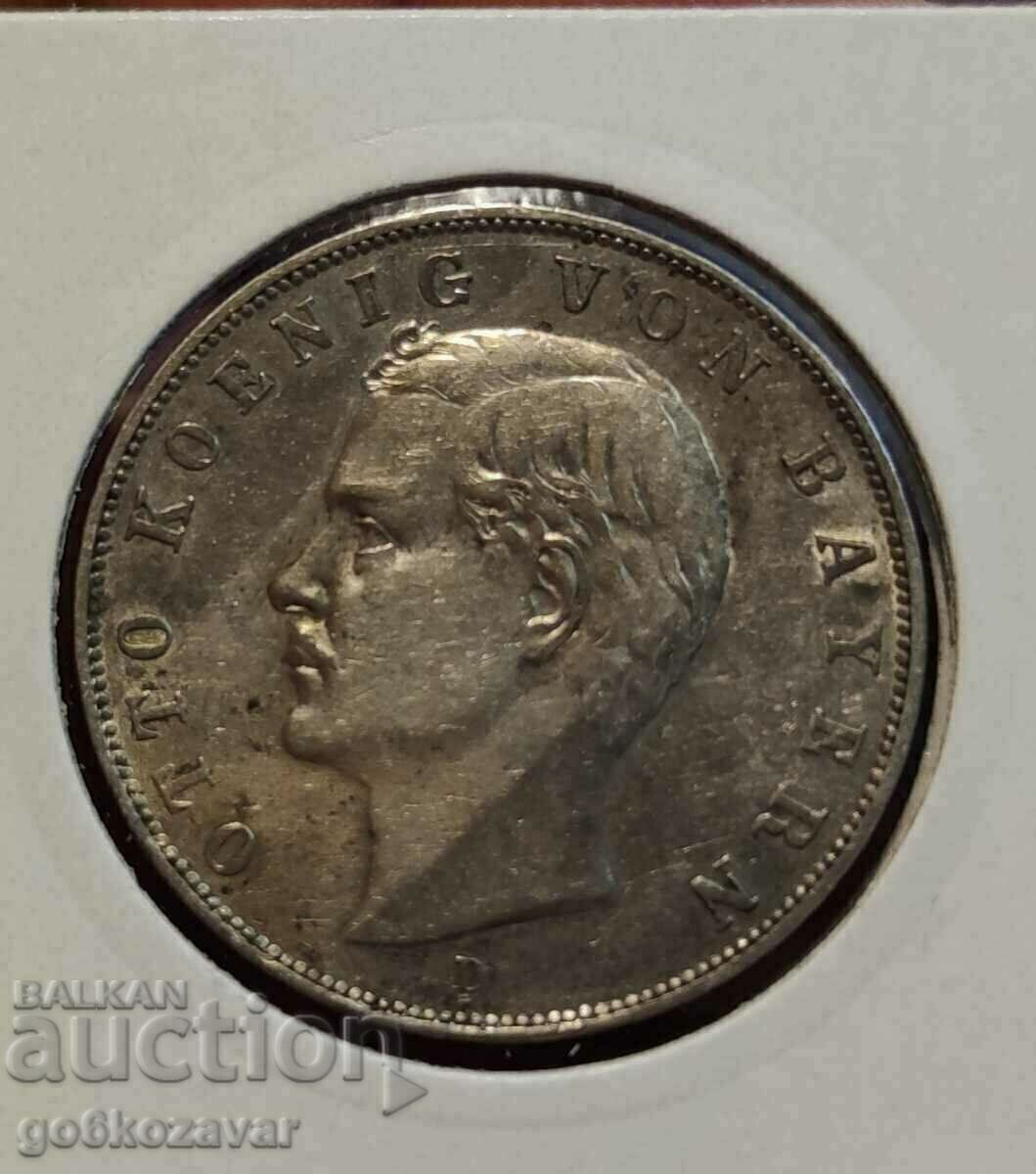 Germany Bavaria 3 stamps 1912 Silver Collection! - 5 Germany Bavaria 3 stamps 1912 Silver Collection! - 5