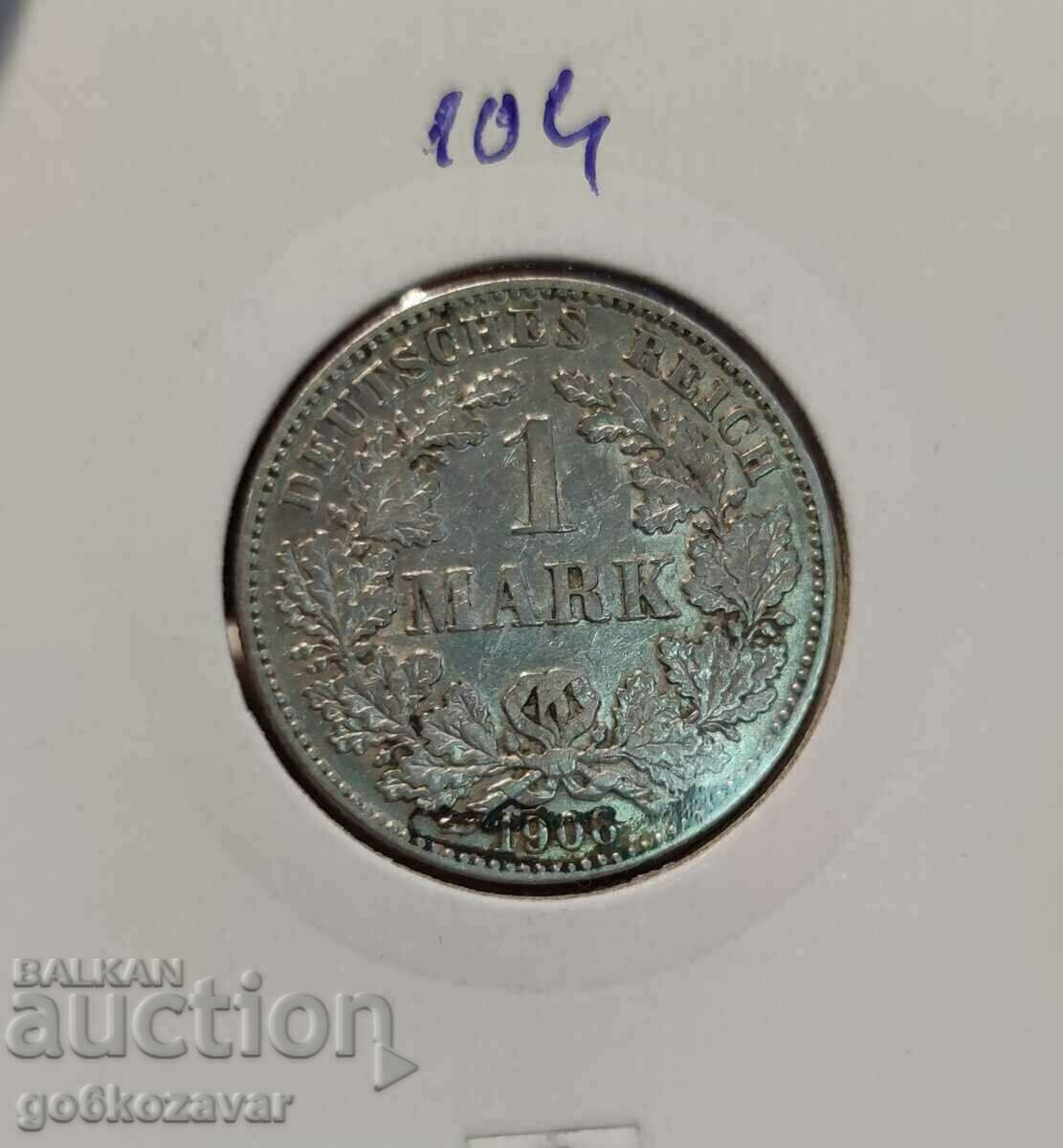 Germany 1 mark 1906 Silver! G !RR Rare Small Edition!