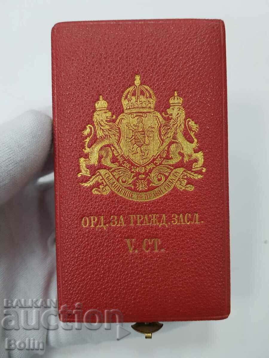 Very rare Prince's Order of Civil Merit box