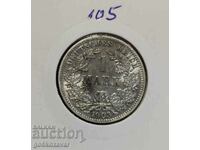 Germany 1 mark 1905 Silver! J! Rare!
