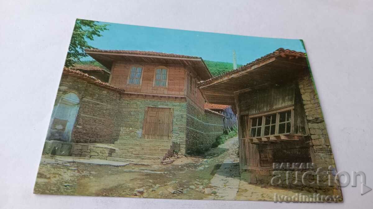 Καρτ ποστάλ Zheravna Παλιά αρχιτεκτονικό σύνολο
