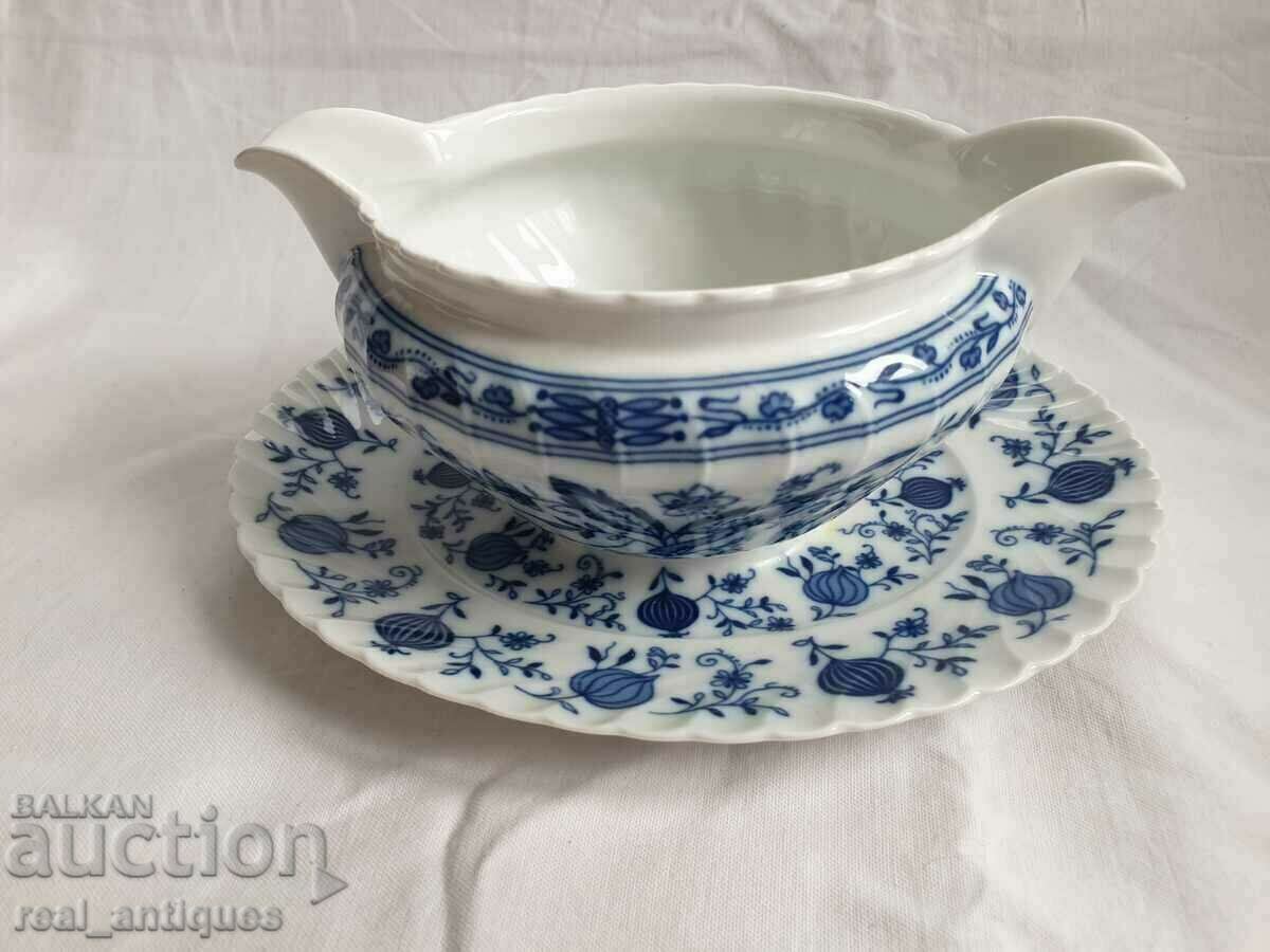 Cobalt porcelain saucer - Bavaria with price 32.00 BGN | € 16.36 Cobalt porcelain saucer - Bavaria with price 32.00 BGN | € 16.36