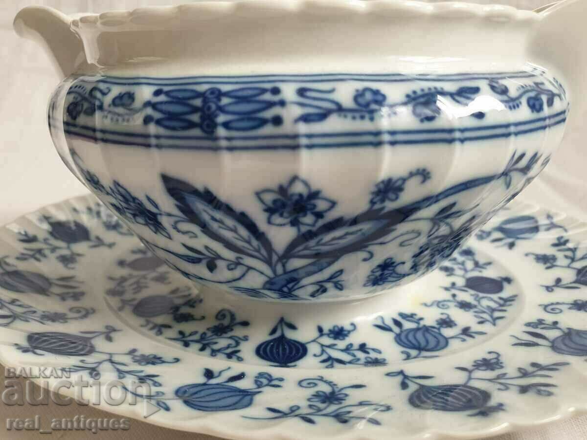 Auction Cobalt porcelain saucer - Bavaria Auction Cobalt porcelain saucer - Bavaria